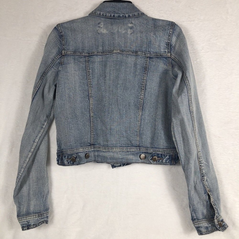 Red Camel Girls Denim Jacket Vintage Stretch Comfort Premium Coat Size Medium - Picture 13 of 14